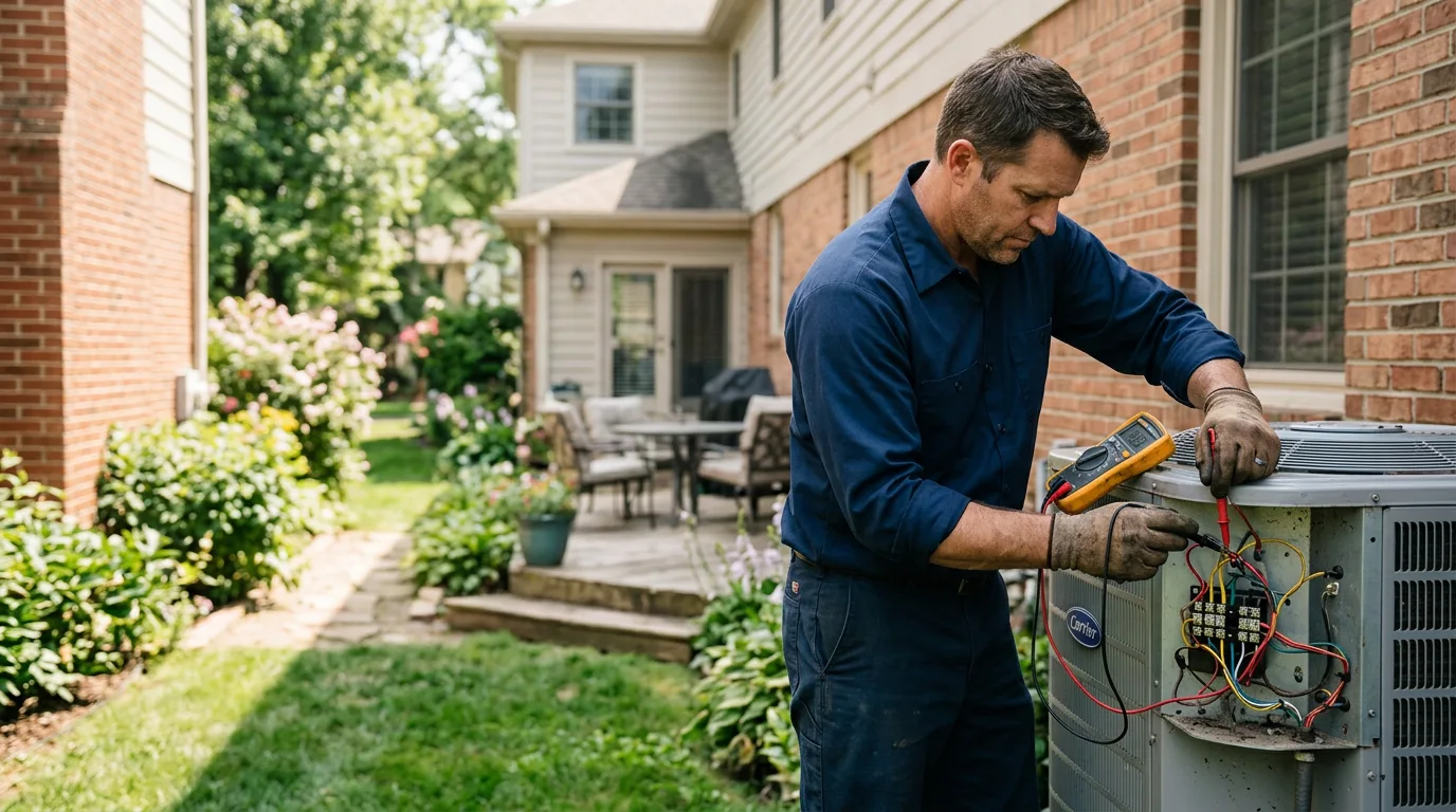 HVAC technician working near Knoxville, TN